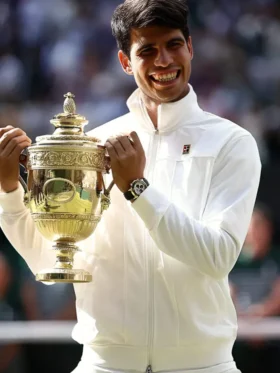 Wimbledon 2024 Carlos Alcaraz White Jacket On Sale