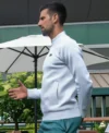 Wimbledon 2024 Novak Djokovic Zip Up White Jacket