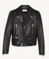 Yves Saint Laurent Leather Jacket scaled