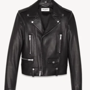 Yves Saint Laurent Leather Jacket scaled