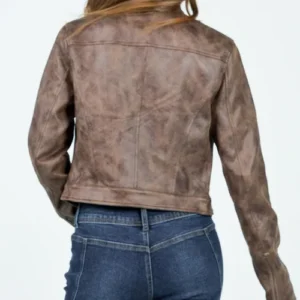 Bella Moto Jacket Chocolate For Sale