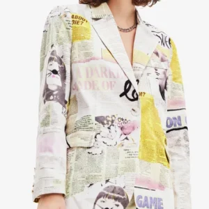 Buy Elite Season 08 Isadora Artinan Newspaper Blazer