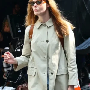 Buy Elle Fanning A Complete Unknown 2024 White Jacket