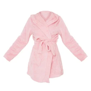 Buy Fluffy Pink Robe