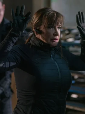 Cynthia Rothrock Lady Scorpions 2024 Black Parachute Jacket On Sale