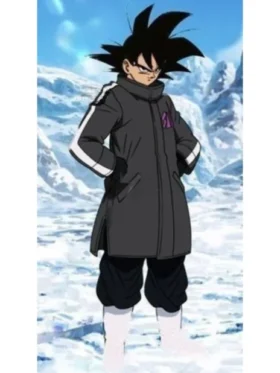 Dragon Ball Z Goku Sab Black Leather Jacket On Sale