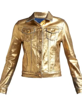 E News Daryn Carp Gold Metallic Jacket On Sale