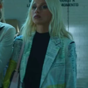 Elite Season 08 Isadora Artinan Newspaper Blazer