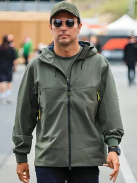 F1 Grand Prix of Netherlands Sergio Perez Green Hooded Jacket