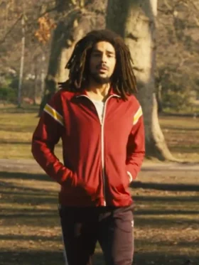 Kingsley Ben Adir Bob Marley One Love Red Track Jacket