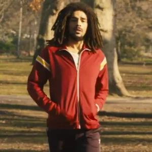 Kingsley Ben Adir Bob Marley One Love Red Track Jacket