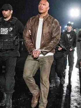 Rampage Dwayne Johnson Brown Jacket