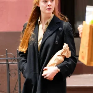 Shop A Complete Unknown 2024 Elle Fanning Black Blazer