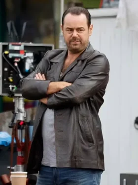 Shop Danny Dyer Mr. Bigstuff Brown Leather Jacket