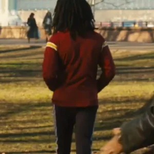 Shop Kingsley Ben Adir Bob Marley One Love Red Track Jacket