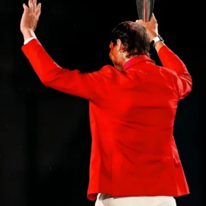 Shop Rafael Nadal Paris Olympics 2024 Red Blazer 