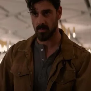 Subservience 2024 Michele Morrone Brown Jacket