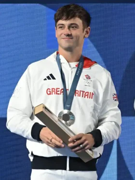 Team GB Podium White Hooded Jacket