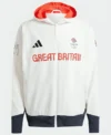 Team GB Podium White Hooded Jacket On Sale 