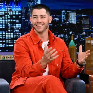 The Tonight Show Nick Jonas Cotton Orange Suit On Sale