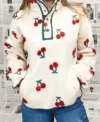The Very Cherry Pullover Jacket On Sale