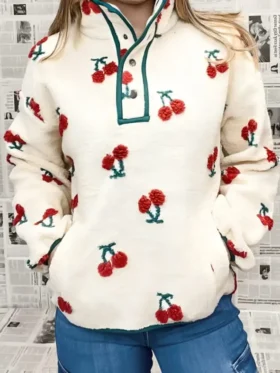 The Very Cherry Pullover Jacket On Sale