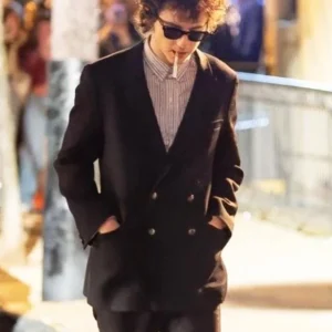 Timothee Chalamet A Complete Unknown 2024 Black Blazer On Sale