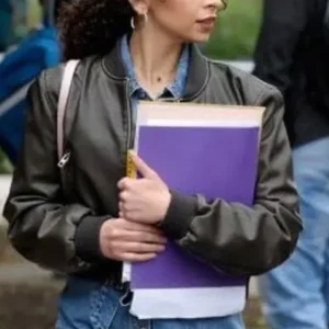 True Justice Family Ties 2024 PJ Leather Bomber Jacket