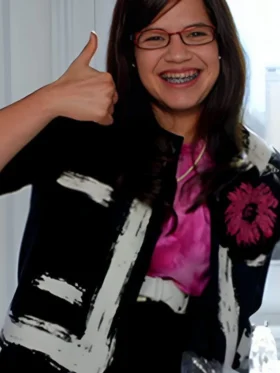 Ugly Betty Season 04 America Ferrara Black Brush Stroke Jacket On Sale