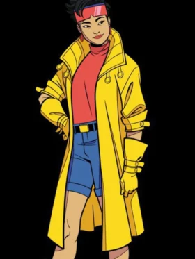 X Men 97 Jubilee Yellow Trench Coat
