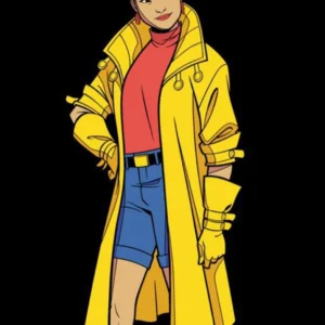 X Men 97 Jubilee Yellow Trench Coat