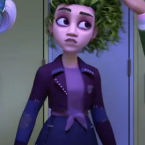 ZOMBIES 2024 Zoey Purple Cropped Jacket