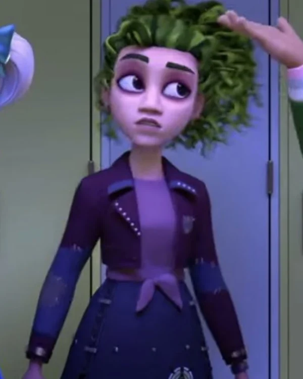 ZOMBIES 2024 Zoey Purple Cropped Jacket