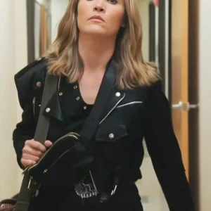 Chosen Family 2024 Julia Stiles Black Biker Jacket