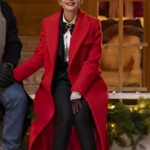 Emily in Paris Season 04 Lily Collins Red Long Coat