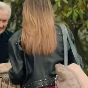 Kaitlin Olson High Potential 2024 Black Leather Jacket On Sale