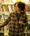 Murder in a Small 2024 Kristin Kreuk Plaid Coat On Sale