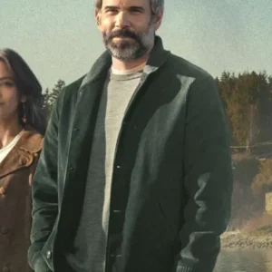 Murder in a Small Town 2024 Karl Alberg Black Bomber Jacket