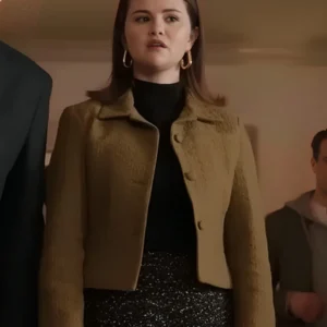 Only Murders in the Building S04 Mabel Mora Brown Crop Jacket