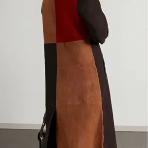 Only Murders in the Building S04 Mabel Patchwork Suede Coat