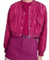 Shop All American Homecoming S03 Netta Walker Pink Bomber Jacket