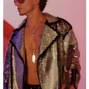 Shop Benoit Emily in Paris S04 White Crystal Embellished Jacket