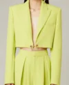 Shop Emily In Paris S04 Ashley Park Neon Cropped Jacket