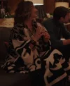 Shop Emily In Paris S04 Camille Japy Printed Wool Cape Coat 