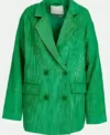 Shop Emily in Paris S04 Samuel Arnold Green Corduroy Blazer