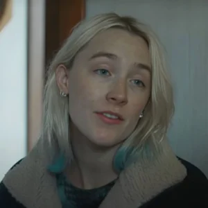The Outrun Saoirse Ronan Black Sherpa Jacket
