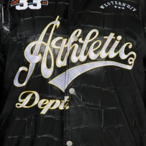 1993 champions boxy fit leather varsity jacket patched