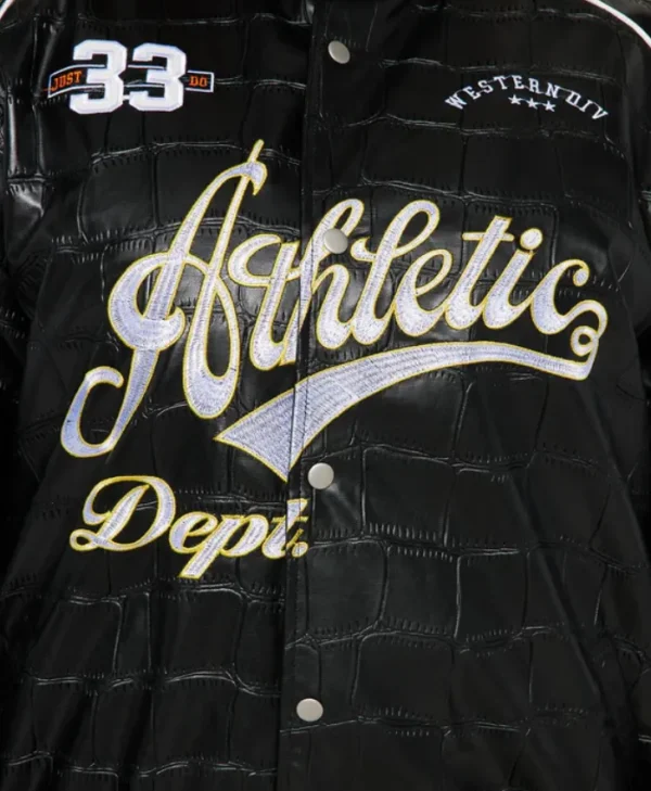 1993 champions boxy fit leather varsity jacket patched