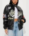 1993 champions boxy fit leather varsity jacket second