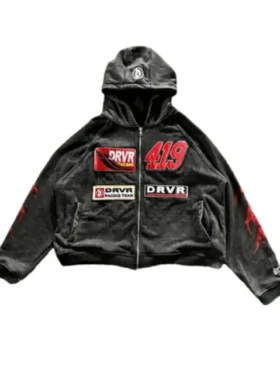 419 Driver Raceway Hoodie Jacket Front View
